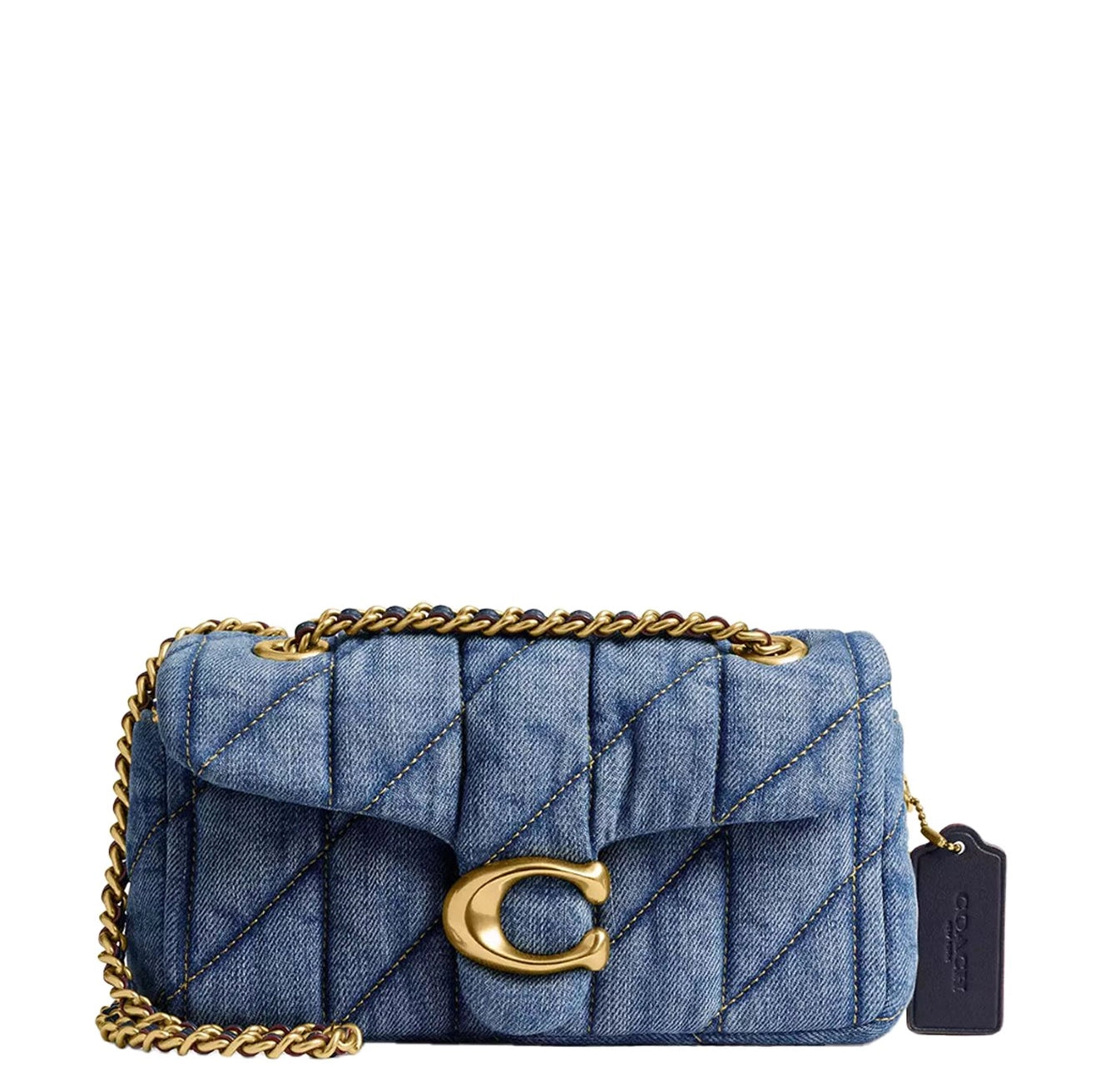 Coach Tabby 20 Schultertasche Baumwolle Jeans-Optik