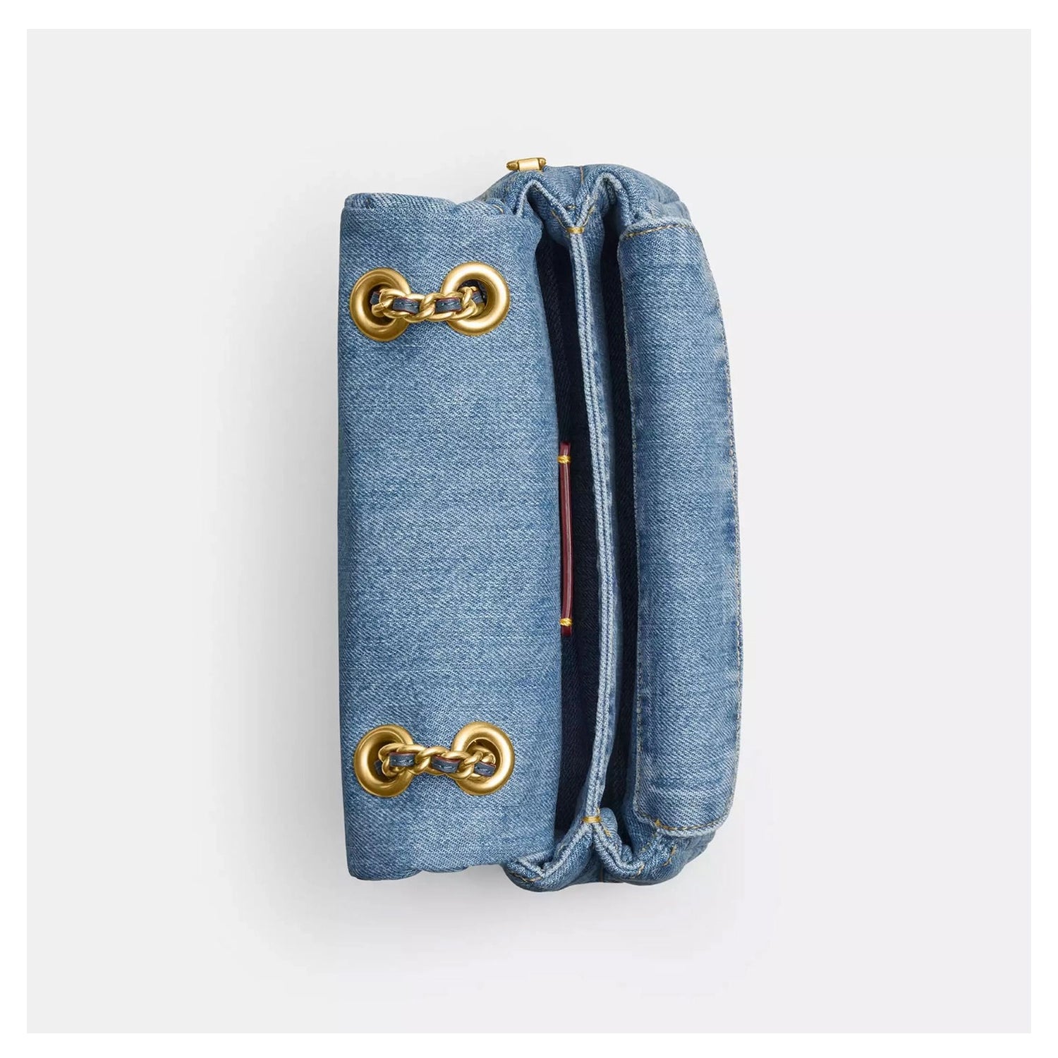 Coach Tabby 20 Schultertasche Baumwolle Jeans-Optik