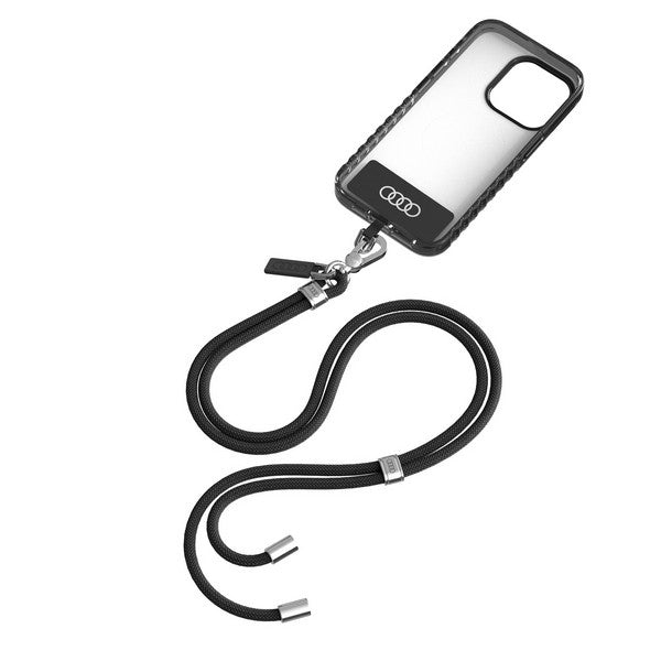 Audi Handykette Abnehmbarer Crossbody-Gurt Schwarz