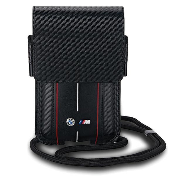 BMW Carbon Red Stripes Handytasche