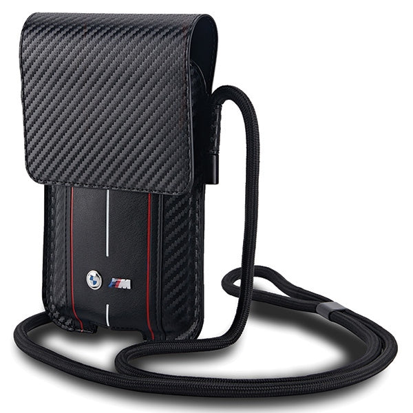 BMW Carbon Red Stripes Handytasche