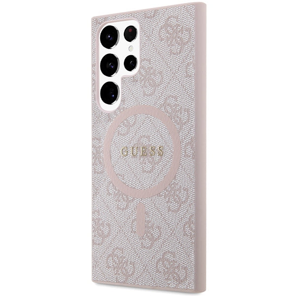 Guess 4G Metal Gold MagSafe Samsung Case für S24 Ultra