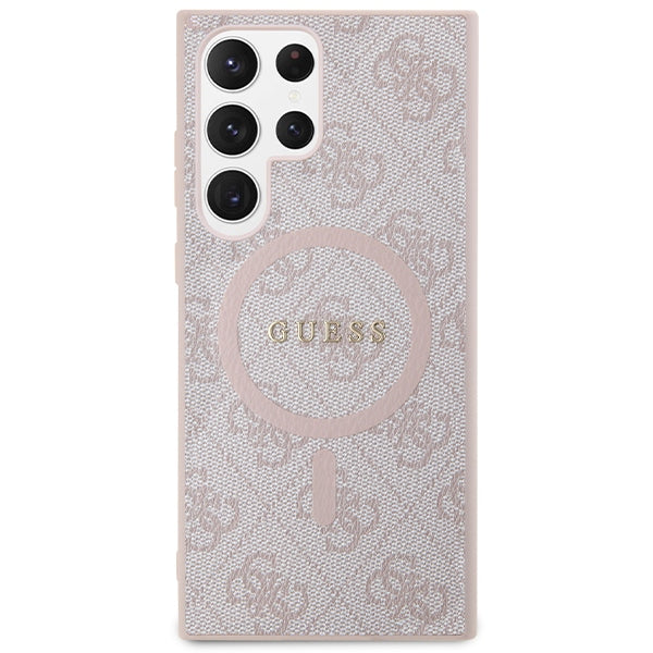 Guess 4G Metal Gold MagSafe Samsung Case für S24 Ultra