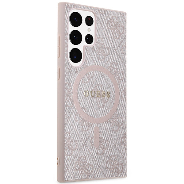 Guess 4G Metal Gold MagSafe Samsung Case für S24 Ultra
