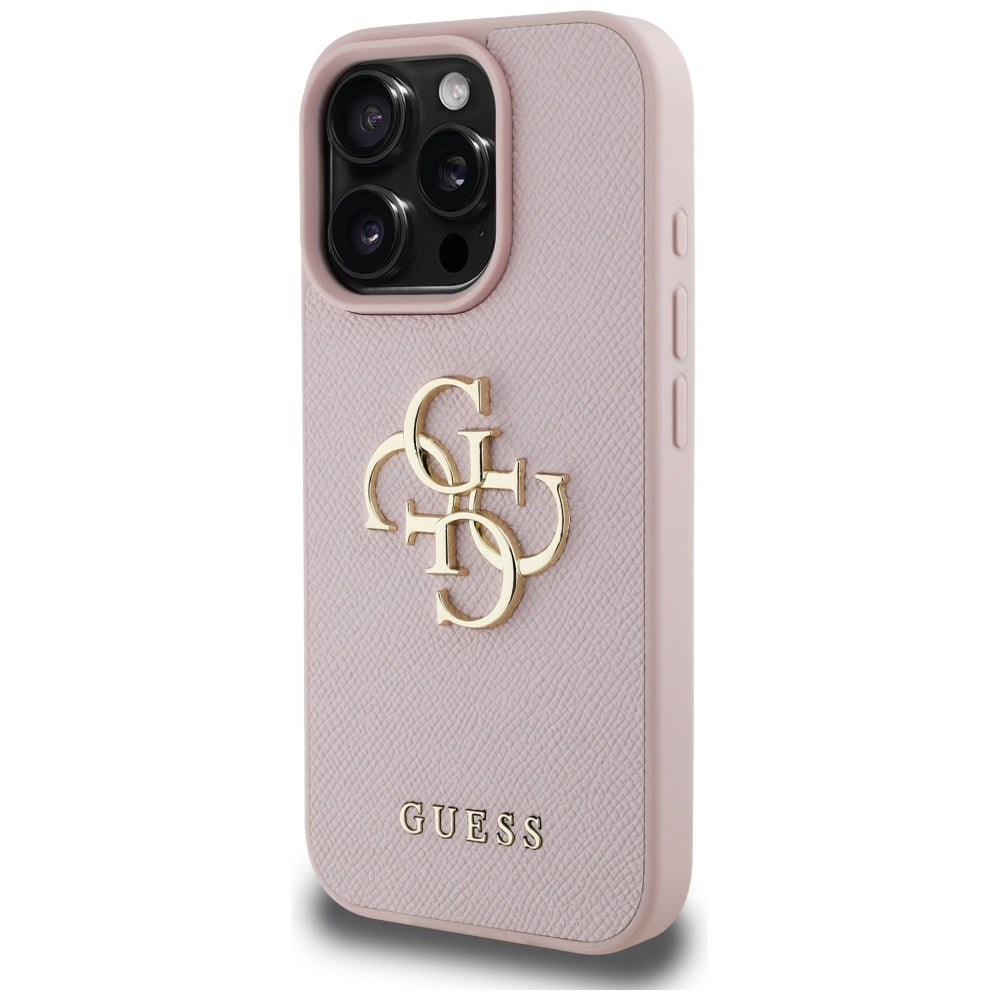 Guess 4G Big Metal Logo Grained Case