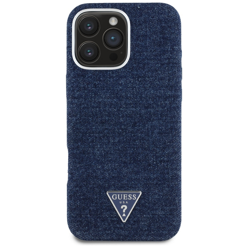 Guess Denim Triangle MagSafe Case