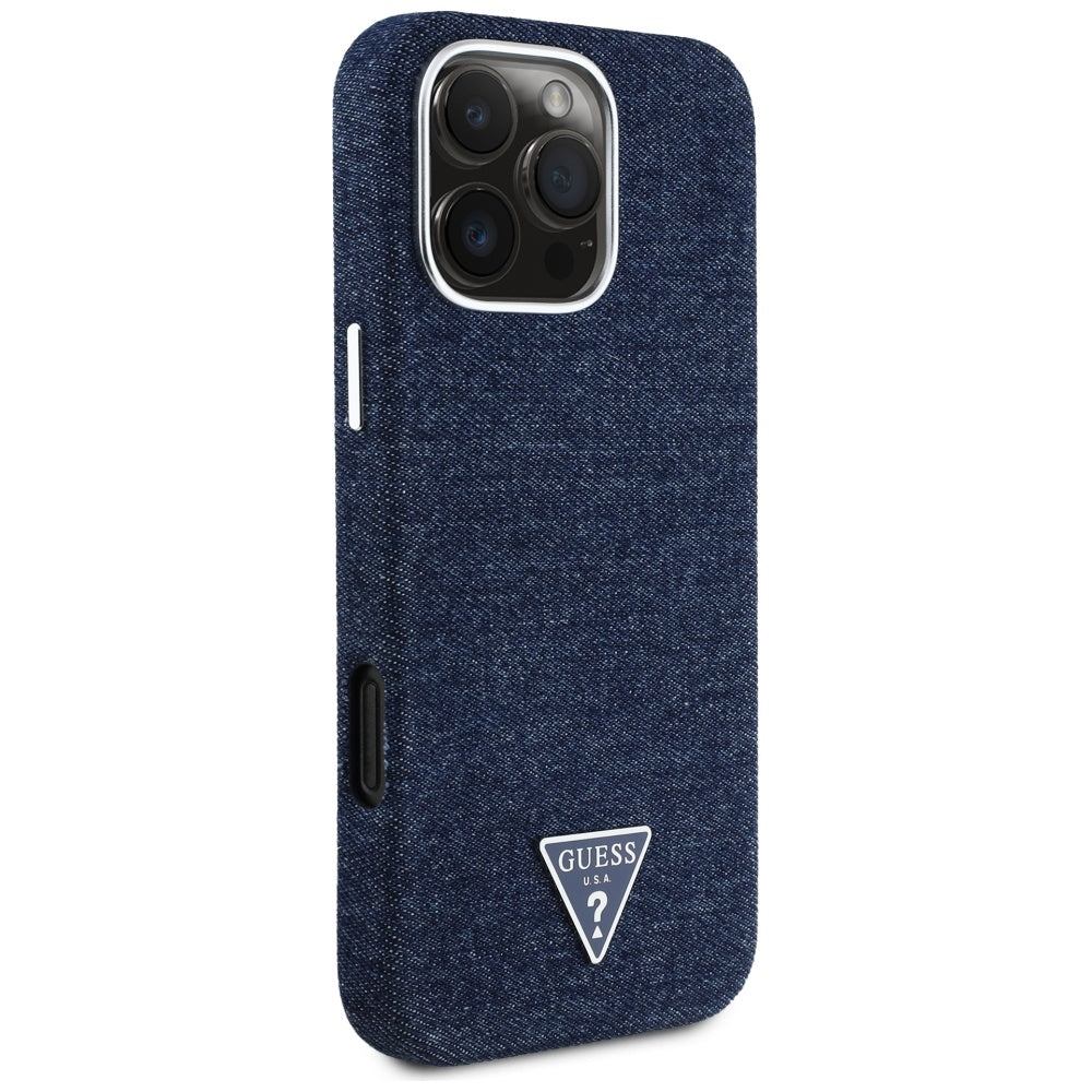 Guess Denim Triangle MagSafe Case