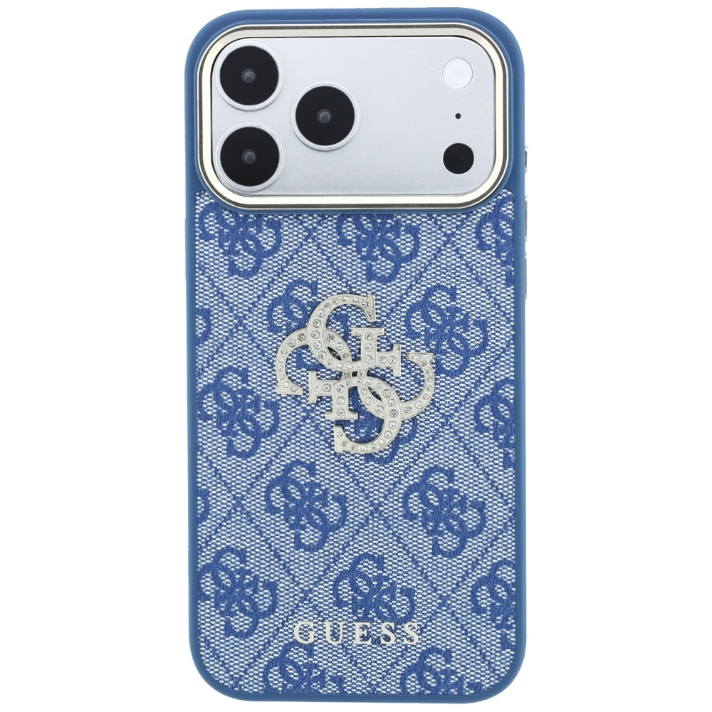 Guess 4G Big Metal Logo Glitter iPhone Hülle
