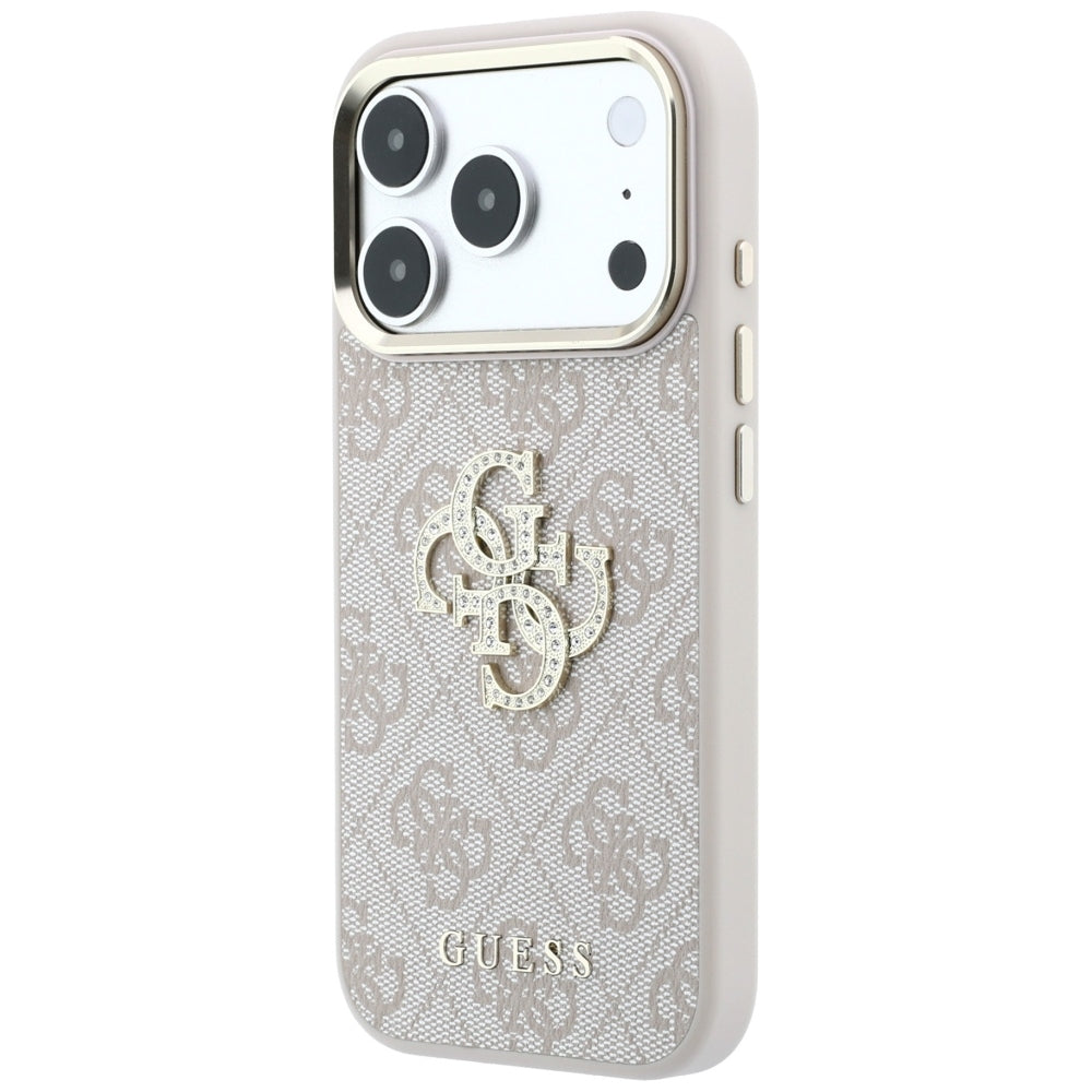 Guess 4G Big Metal Logo Glitter iPhone Hülle