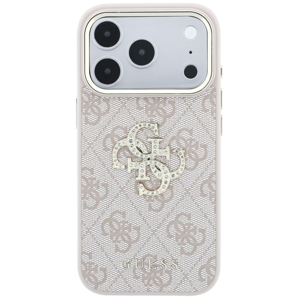 Guess 4G Big Metal Logo Glitter iPhone Hülle