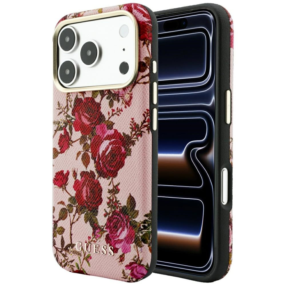 Guess Blossom Roses MagSafe iPhone Hülle