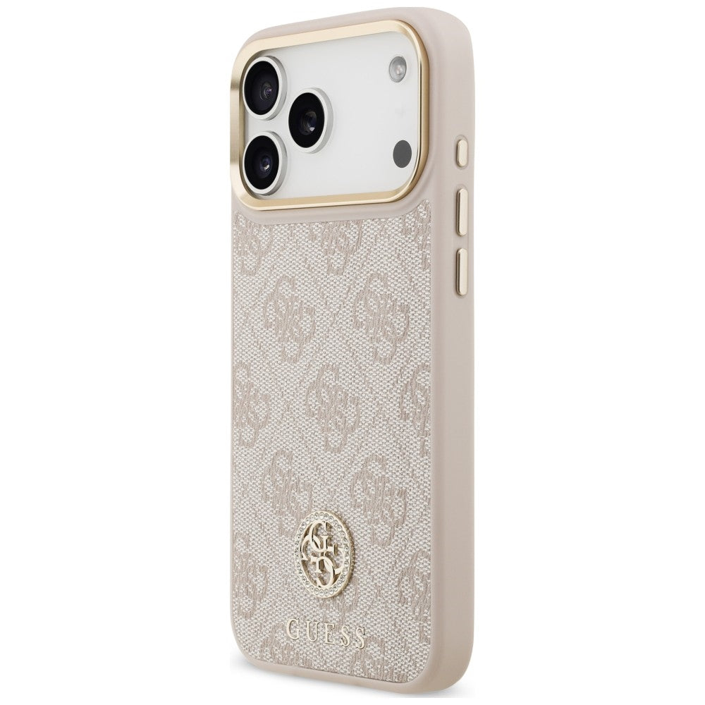 Guess 4G Round Strass Metal Logo iPhone Hülle