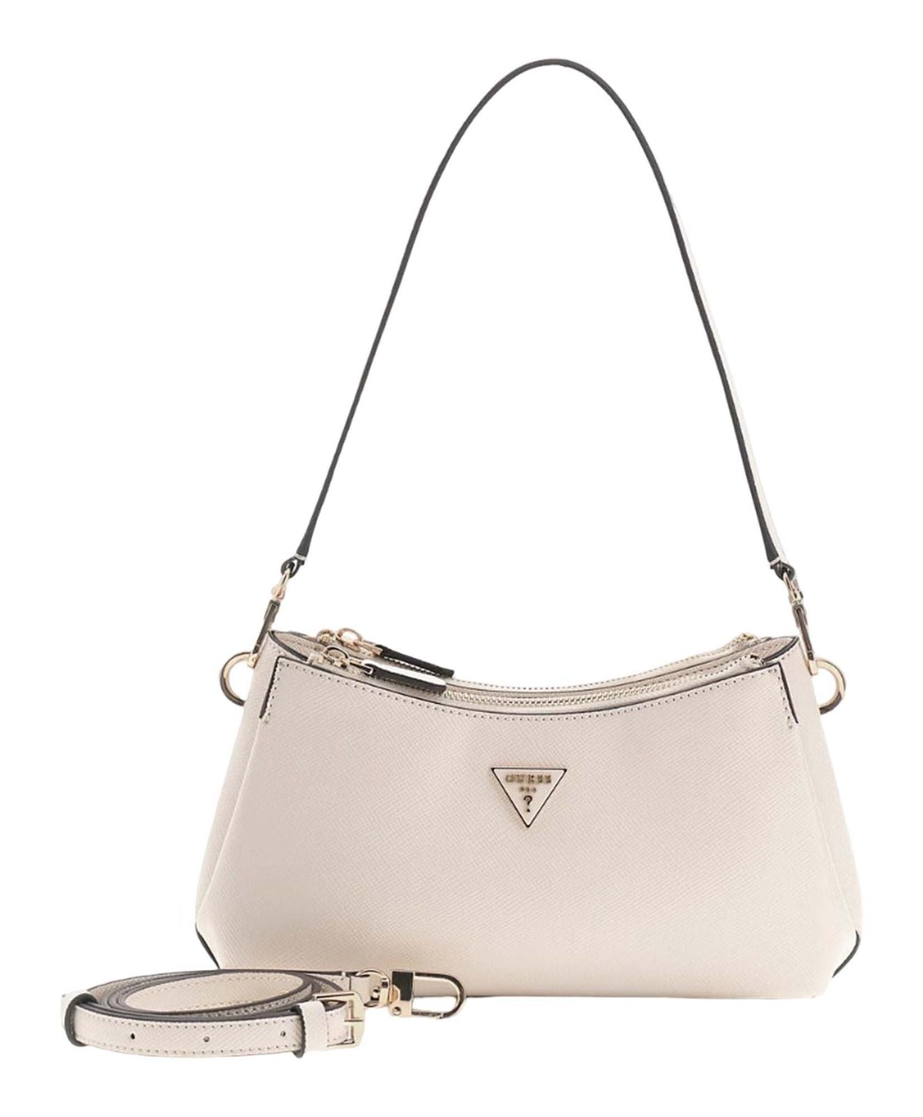 Guess Noelle II 3 Comp Schultertasche Beige