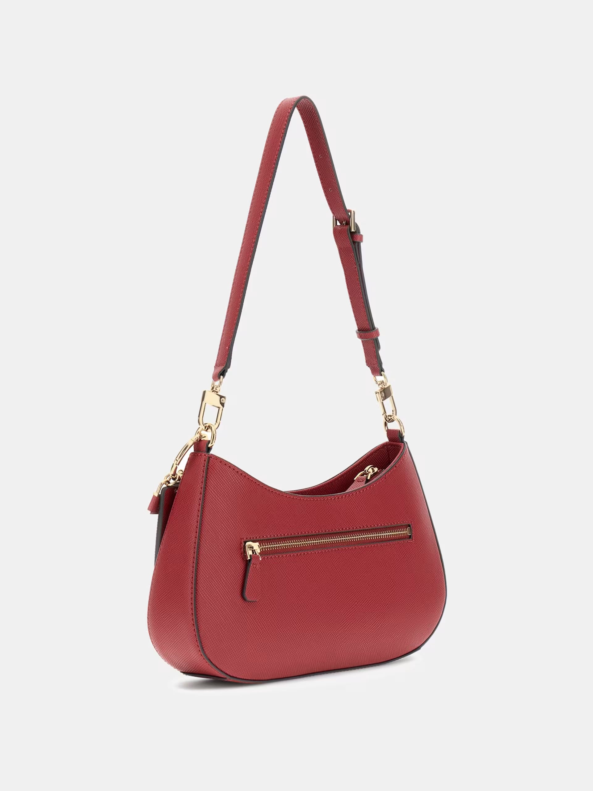 Guess Noelle II Saffiano Schultertasche Rot