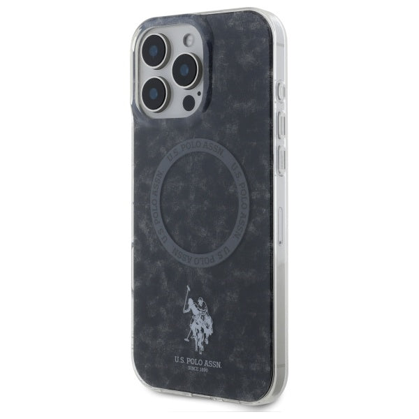 U.S. Polo Pattern MagSafe Schwarz iPhone Hülle