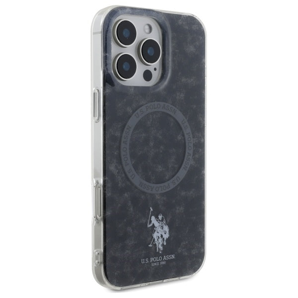 U.S. Polo Pattern MagSafe Schwarz iPhone Hülle