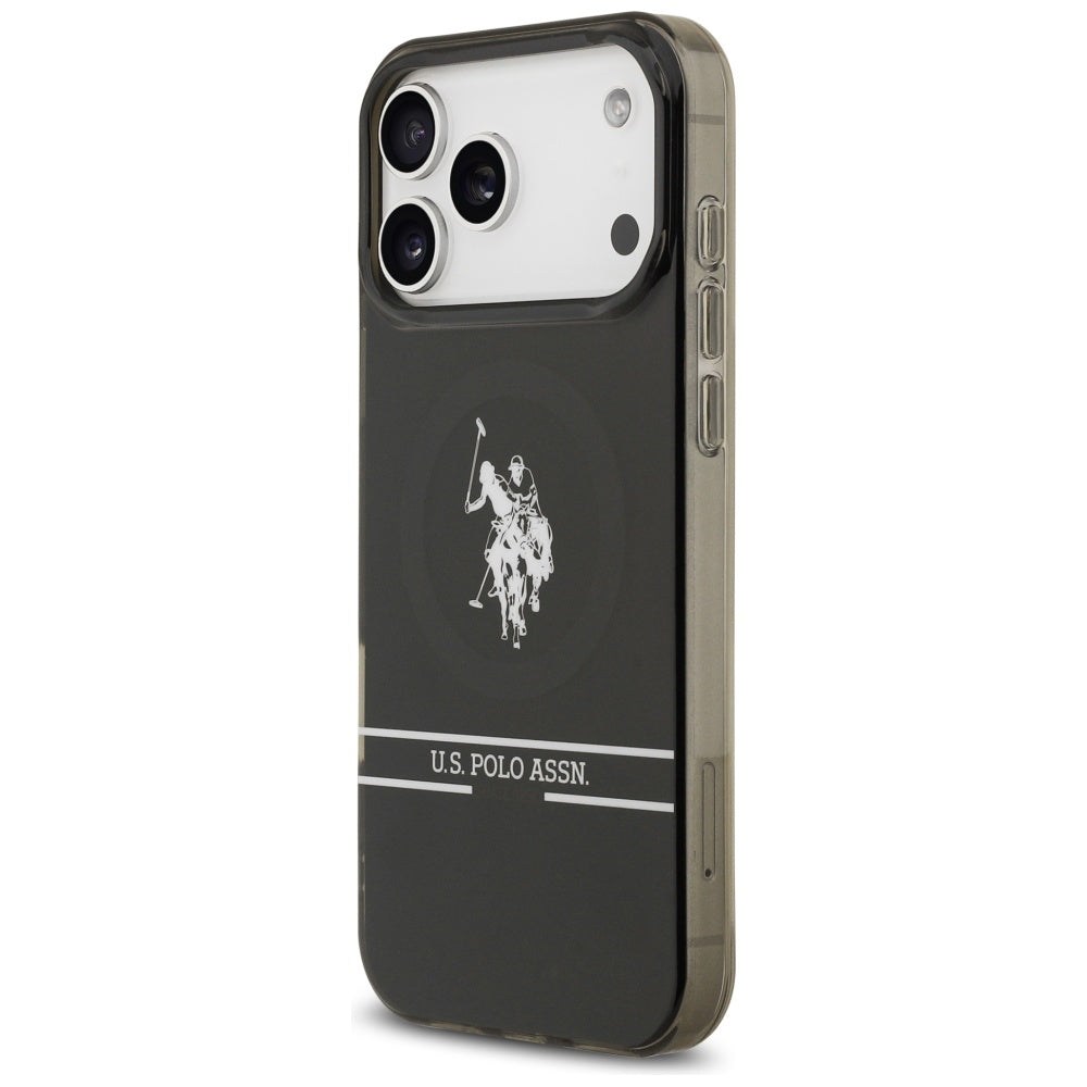 U.S. Polo Bottom Stripe MagSafe Schwarz iPhone Hülle