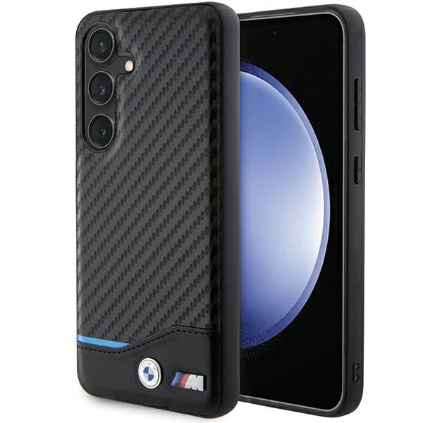 BMW Samsung Carbon Blue Stripe Case