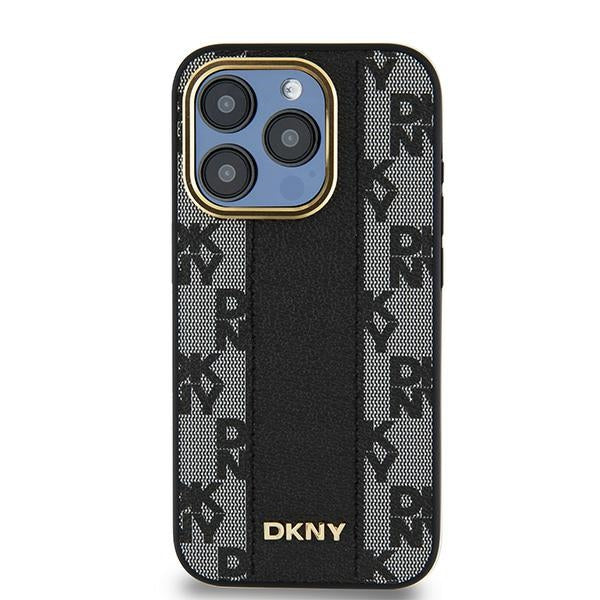 DKNY Leather Checkered Mono Pattern MagSafe Case