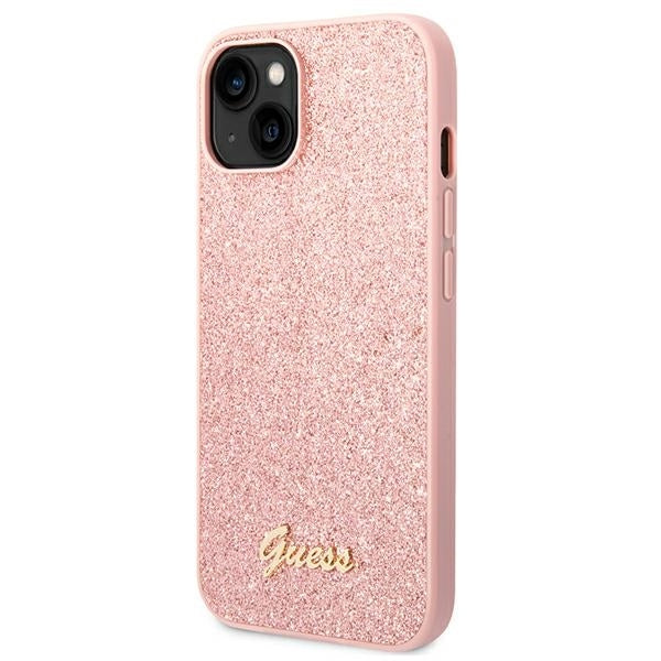Guess Glitter Script Logo Case