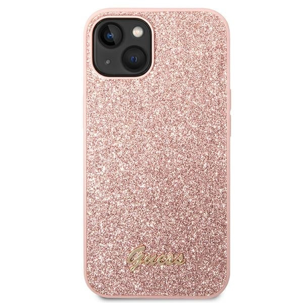 Guess Glitter Script Logo Case