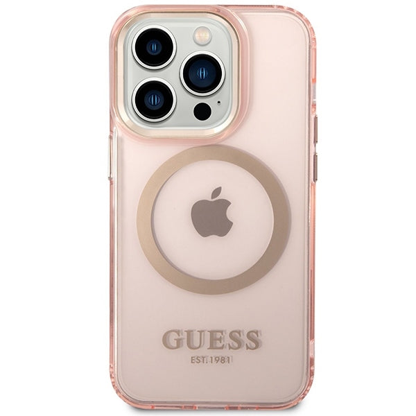 Guess Gold Outline MagSafe Case inkl. MagSafe Powerbank 5000mAh