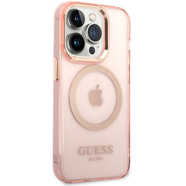 Guess Gold Outline MagSafe Case inkl. MagSafe Powerbank 5000mAh