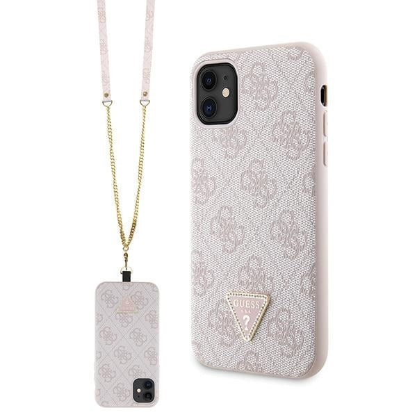 Guess 4G Triangle Strass Case inkl. Kette