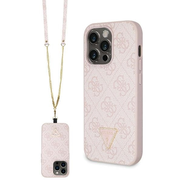 Guess 4G Triangle Strass Case inkl. Kette