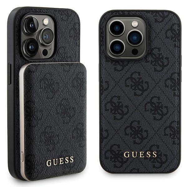 Guess 4G Metal Gold MagSafe Case inkl. MagSafe Powerbank 5000mAh