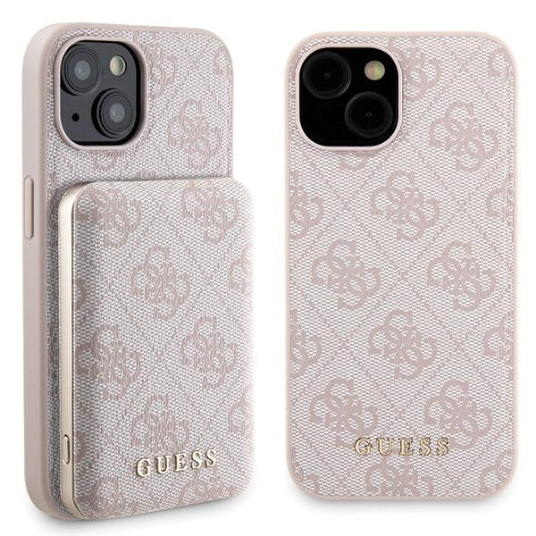 Guess 4G Metal Gold MagSafe Case inkl. MagSafe Powerbank 5000mAh
