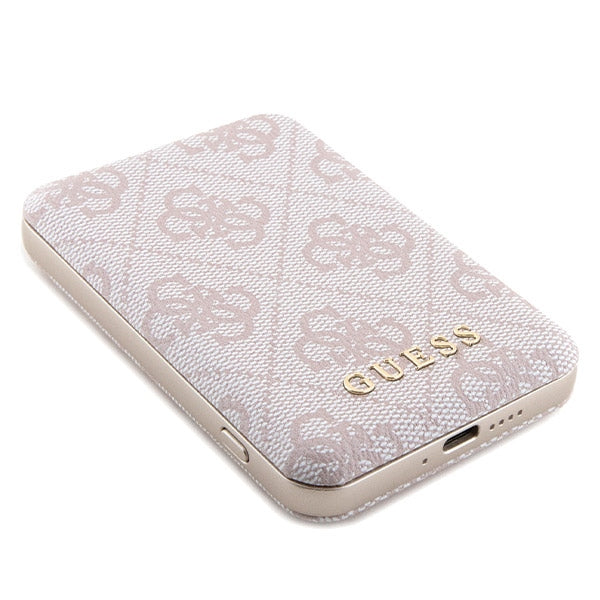 Guess 4G Metal Gold MagSafe Case inkl. MagSafe Powerbank 5000mAh