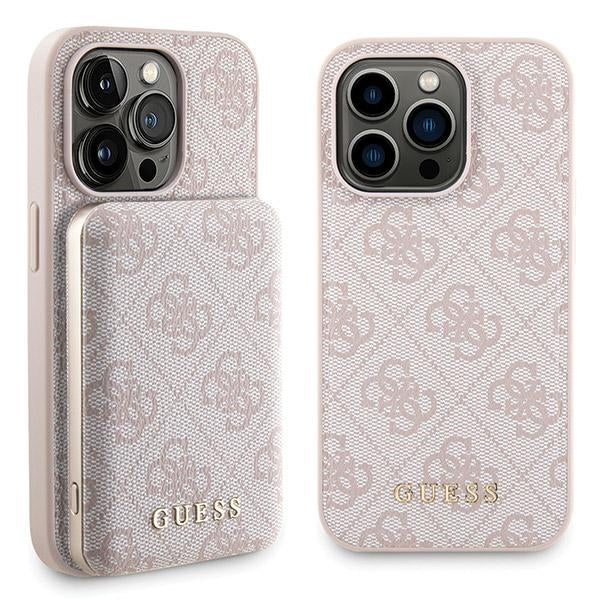 Guess 4G Metal Gold MagSafe Case inkl. MagSafe Powerbank 5000mAh