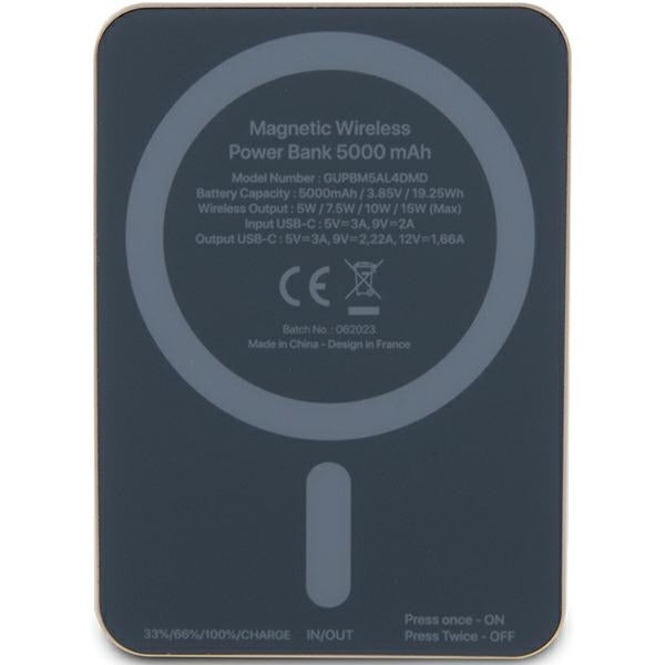 Guess MagSafe Powerbank 5000mAh 15W - Metal Script Logo