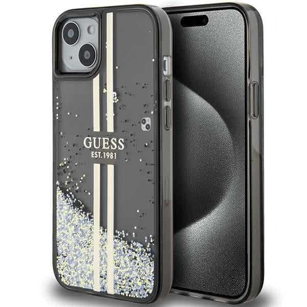 Guess Liquid Glitter Stripes Logo Case