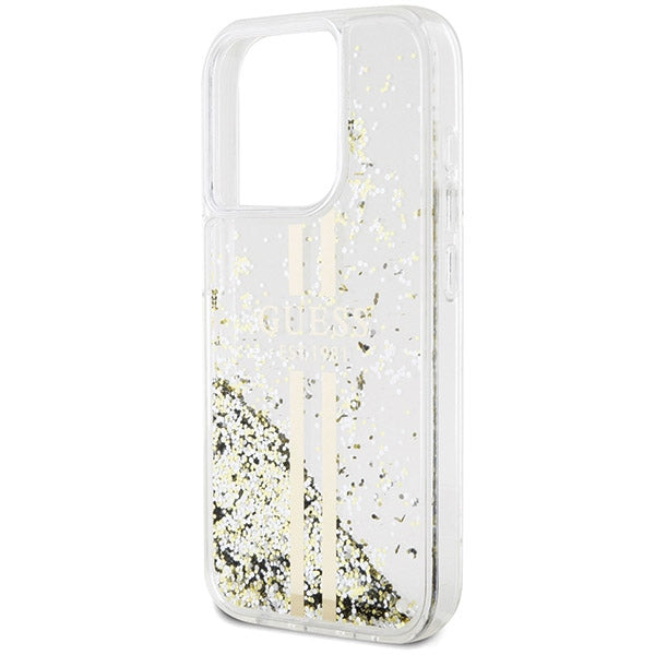 Guess Liquid Glitter Stripes Logo Case