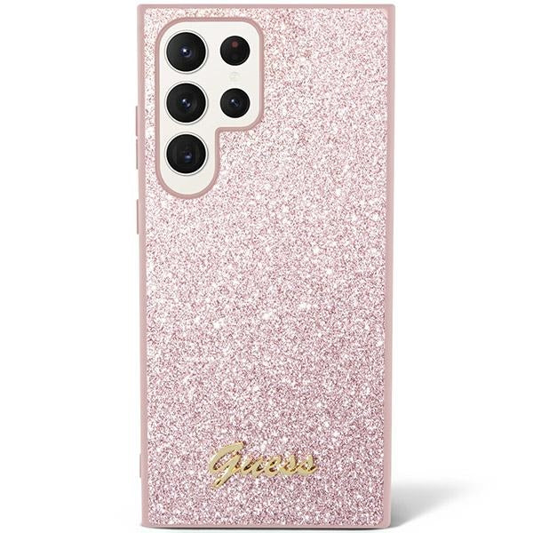 Guess Glitter Script Samsung Case