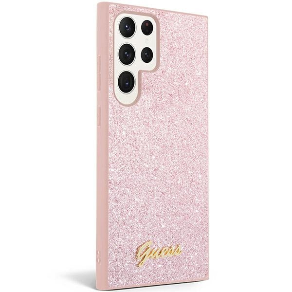 Guess Glitter Script Samsung Case