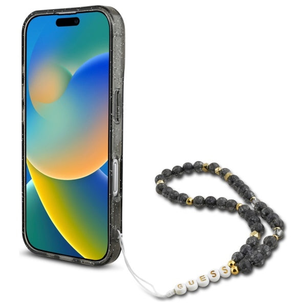 Guess Glitter Beads Strap MagSafe Case