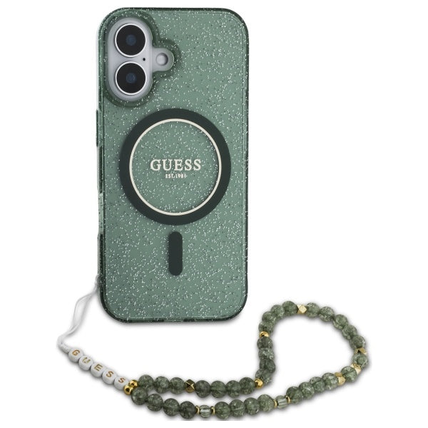 Guess Glitter Beads Strap MagSafe Case