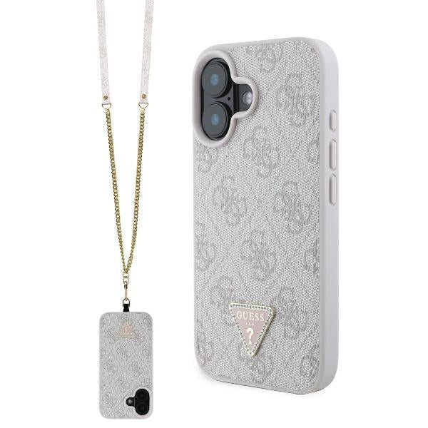 Guess 4G Triangle Strass Case inkl. Kette
