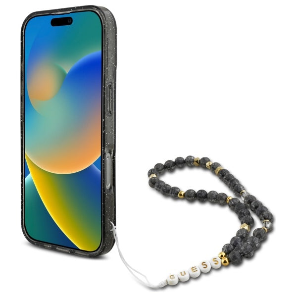 Guess Glitter Beads Strap MagSafe Case