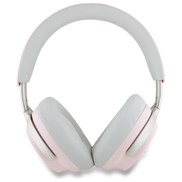 Guess White Metal Script Logo Headphones - Over Ear Bluetooth Kopfhörer (Noise Cancelling)