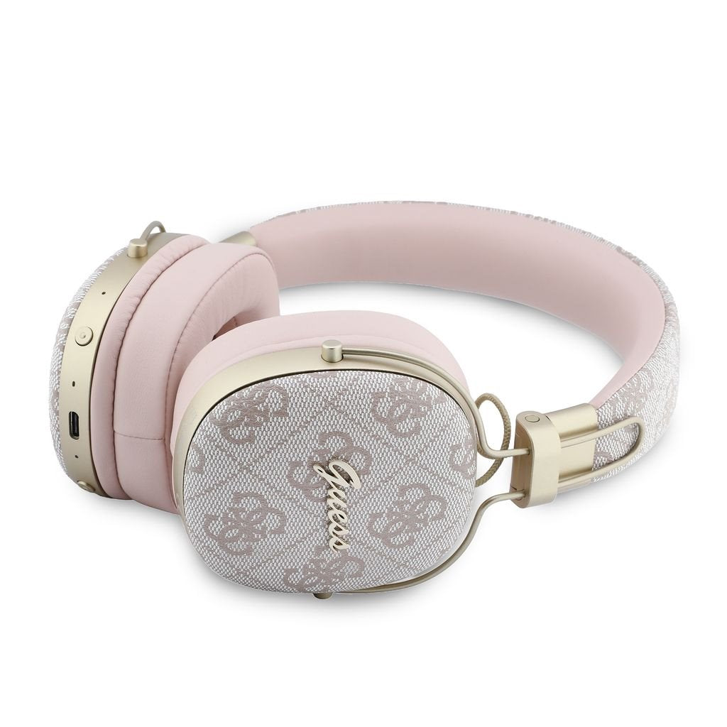 Guess 4G Metal Logo Max Headphones - Over Ear Bluetooth Kopfhörer rosa