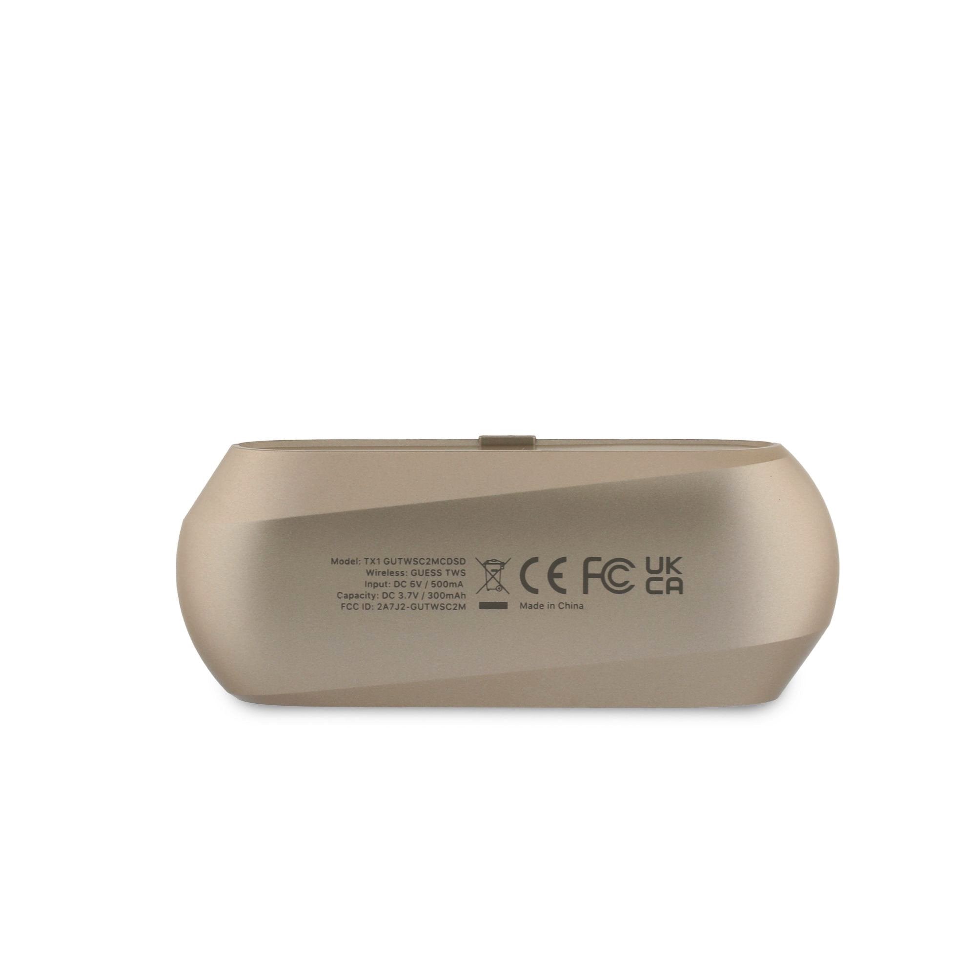 Guess Elongated Metallic TWS - In Ear Bluetooth Kopfhörer (mit Akkuanzeige)