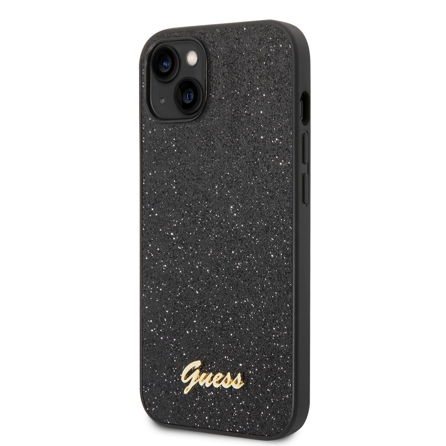 Guess Glitter Script Logo Case