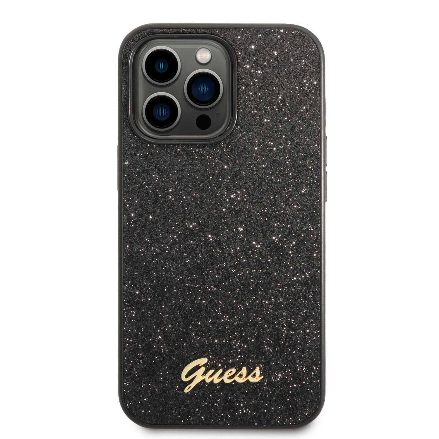Guess Glitter Script Logo Case