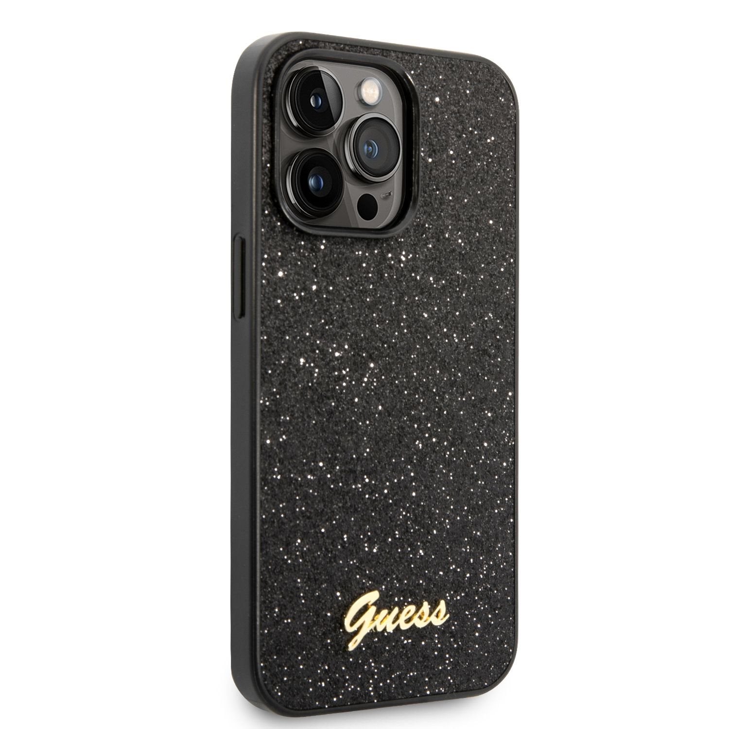 Guess Glitter Script Logo Case