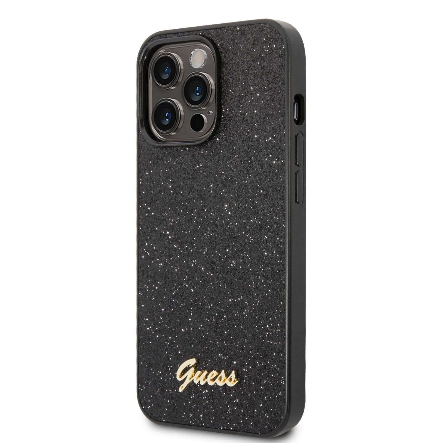 Guess Glitter Script Logo Case