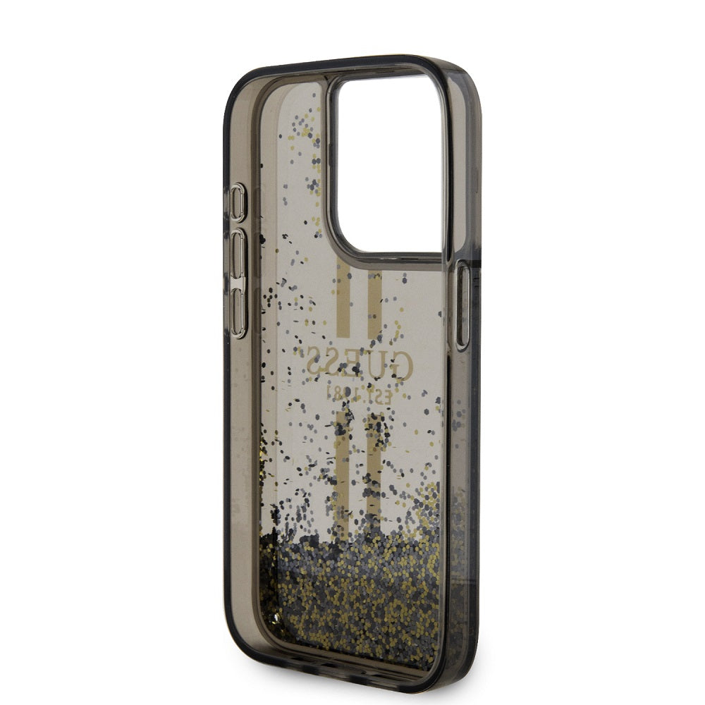 Guess Liquid Glitter Stripes Logo Case